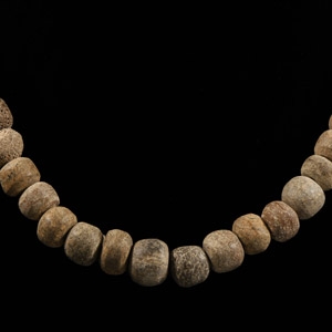 Natural History - Woolly Mammoth Bone Bead Necklace String