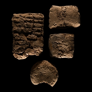Mesopotamian Cuneiform Tablet Fragment Group