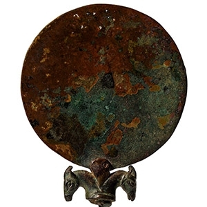 Graeco-Parthian Bronze Mirror with Animals