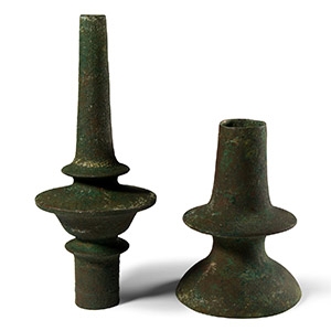 Byzantine Bronze Oil Lamp Stands