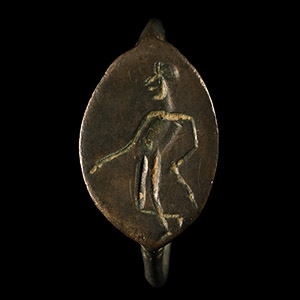 Greek Ring with Standing God