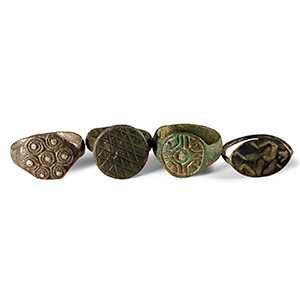 Western Asiatic Silver and Bronze Ring Collection