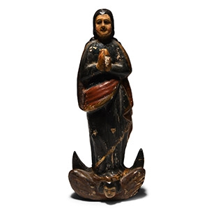 Jacobean Painted Wooden Figure