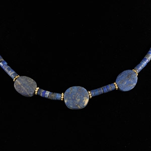 Bactrian Style Lapis Lazuli Bead Necklace