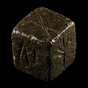 Romano-British Bronze Military Caister Fort Gaming Dice with Mystical Symbols