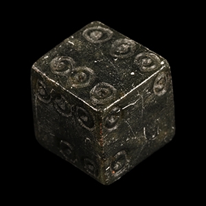 Large Romano-British Yorkshire Jet Gaming Dice