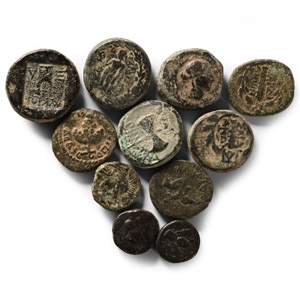 Ancient Greek Coins - Mixed AE Unit and Fraction Group [11]