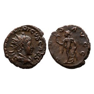 Ancient Roman Imperial Coins - Tetricus II - Spes AR Antoninianus