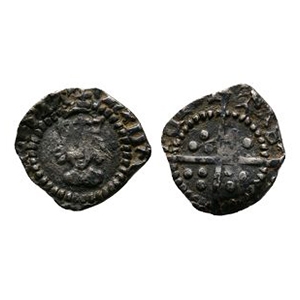 Tudor to Stuart Coins - Henry VIII - London - Long Cross AR Halfpenny