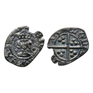 English Medieval Coins - Henry IV - London - Annulets by Neck AR Halfpenny