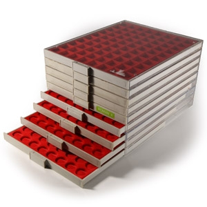Cabinets & Accessories - Lindner Coin Tray Group [9]