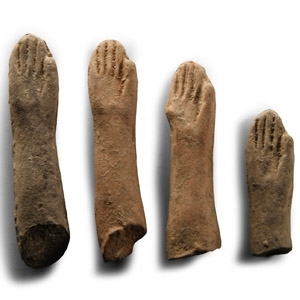 Roman Votive Terracotta Hand Group