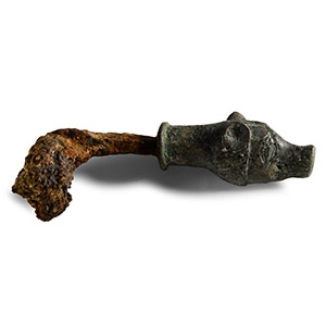 Roman Bronze-Handled Iron Key