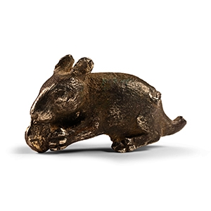 Roman Silver Mouse Statuette