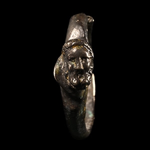Roman Silver Ring with Heracles