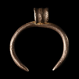 Roman Silver Lunar Pendant