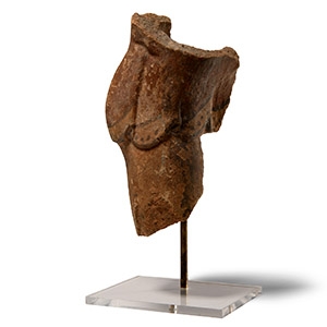Etruscan Terracotta Warrior Statue Leg Fragment