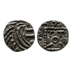 Anglo-Saxon Coins - Continental Issues - Series E Porcupine - TOTII AR Sceatta