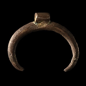 Roman Silver Lunar Pendant