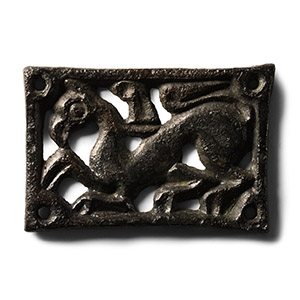 Avar Bronze Openwork Griffin Belt Mount
