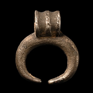 Roman Silver Lunar Pendant