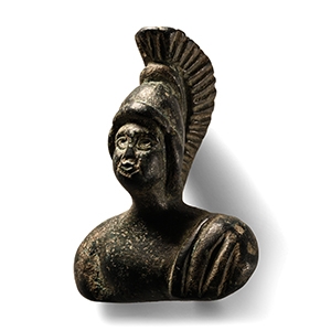 Roman Bronze Bust of Mars Appliqué