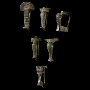 Roman Bronze Knee Brooch Collection
