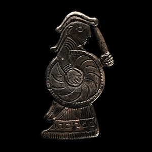 Viking Age Silver Shield-Maiden Pendant