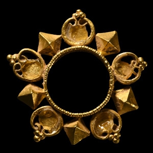 Late Roman Highly Ornate Solid Gold Frame