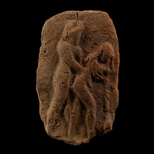Old Babylonian Terracotta Plaque with Erotic Scene