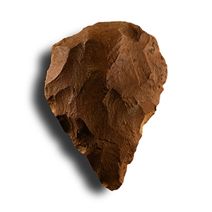 Stone Age Dozny Knapped Lanceolate Chert Handaxe