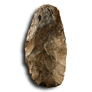Stone Age St Jacques Knapped Flint Handaxe