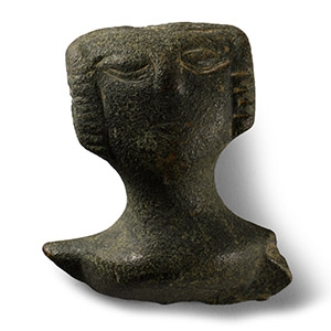 Medieval Bronze Shrine Head
