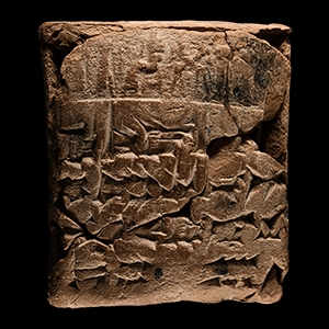 Sumerian Tablet within Envelope with Cylinder Seal Impressions