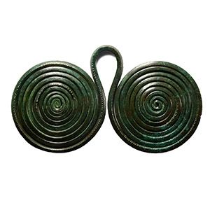 Large Bronze Age Spectacle Pendant