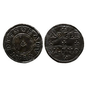Anglo-Saxon Coins - Edward the Elder - Aethelwulf - Two Line AR Penny