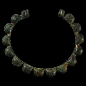 Western Asiatic Bronze Lobed Bracelet