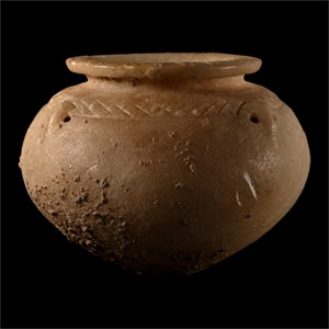 Mesopotamian Decorated Calcite Jar