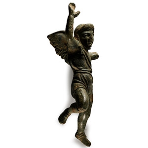 Large Gallo-Roman Bronze Statuette of Cupid