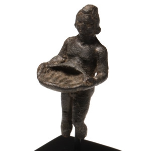 Bronze Statuette of a Servant with Offering