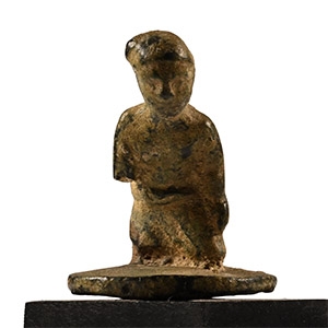 Roman Bronze Statuette of a Germanic Captive