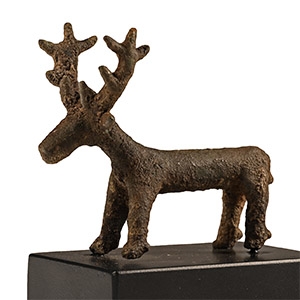 Hittite Bronze Statuette of a Stag