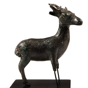 Post Medieval Bronze Deer Statuette