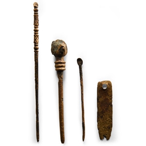 Roman Bronze Toilet Implement Group