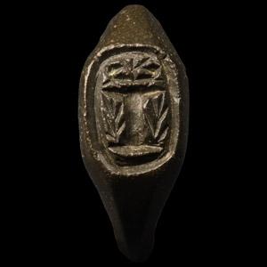 Bronze Ring with Crowned I