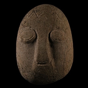 Celtic Style Stone Head of a Deity