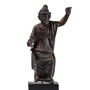 Roman Bronze Statuette of Minerva