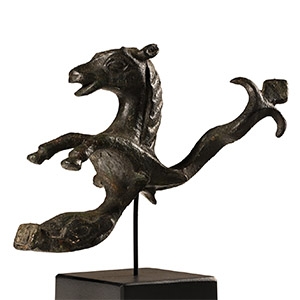 Roman Bronze Hippocampus and Dolphin Statuette