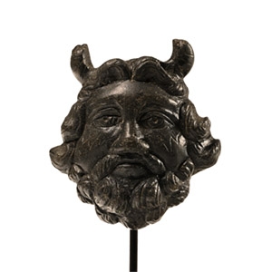 Roman Bronze Head Mount of Oceanus