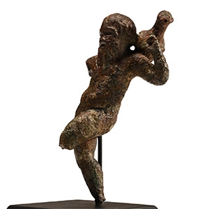 Roman Bronze Drunken Silenus Statuette